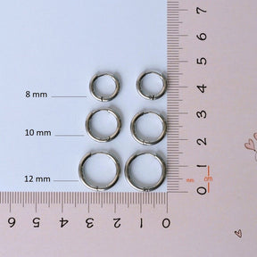 Minimal Steel Earring Set - 6 Pieces in Gold and Silver