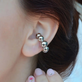 Ear Cuff with Balloon Design, No Hole Required Cartilage Earring in Gold and Silver Holeless