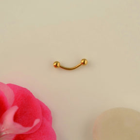 Eyebrow Bar Curved Barbell Vertical Labret Piercing Rook Daith Cartilage Helix Tragus 6mm 8mm 10mm 12mm