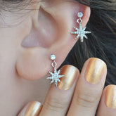 Pole Star Wobbly Piercing Helix Cartilage Silver Colour