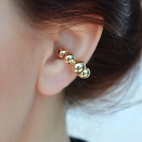 Ear Cuff with Balloon Design, No Hole Required Cartilage Earring in Gold and Silver Holeless