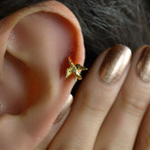 Swallow Design Helix Piercing for Cartilage and Tragus Gold Colour