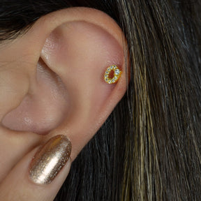 Letter Piercing for Helix, Tragus, Lobe, and Cartilage