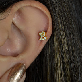 Letter Piercing for Helix, Tragus, Lobe, and Cartilage