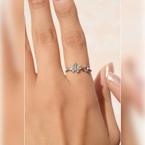 Butterfly Ring - Adjustable Vintage Ring Knuckle Joint  Gold Ring Silver Ring Cute Ring Women Ring Multicolor