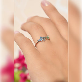 Butterfly Ring - Adjustable Vintage Ring Knuckle Joint  Gold Ring Silver Ring Cute Ring Women Ring Multicolor