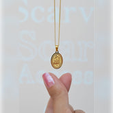 Allah Written Necklace Women's Gold Colour