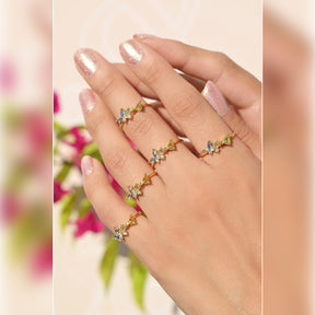 Butterfly Ring - Adjustable Vintage Ring Knuckle Joint  Gold Ring Silver Ring Cute Ring Women Ring Multicolor