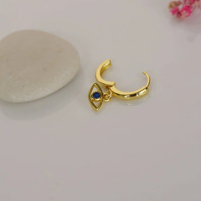 Eye Wobbly Ring Piercing for Helix and Cartilage - Gold and Silver