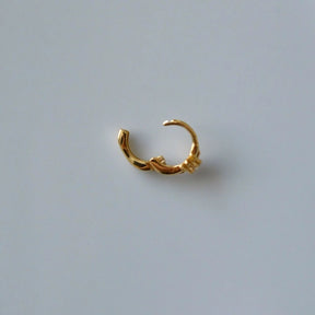 Gold Polar Star Ring Tragus Piercing Helix Cartilage Earring