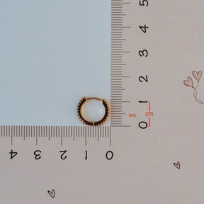 Stony Steel Ring Model Helix Piercing for Tragus, Cartilage, and Lobe in Rose Gold Colour