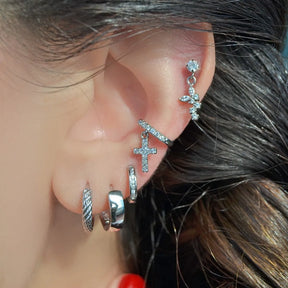 Cross Ear cuff Cross Model Compression Cartilage Earrings