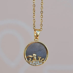 Little Prince Necklace Gold Colour Chain