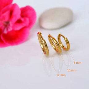 Minimal Steel Earring Set - 6 Pieces in Gold and Silver