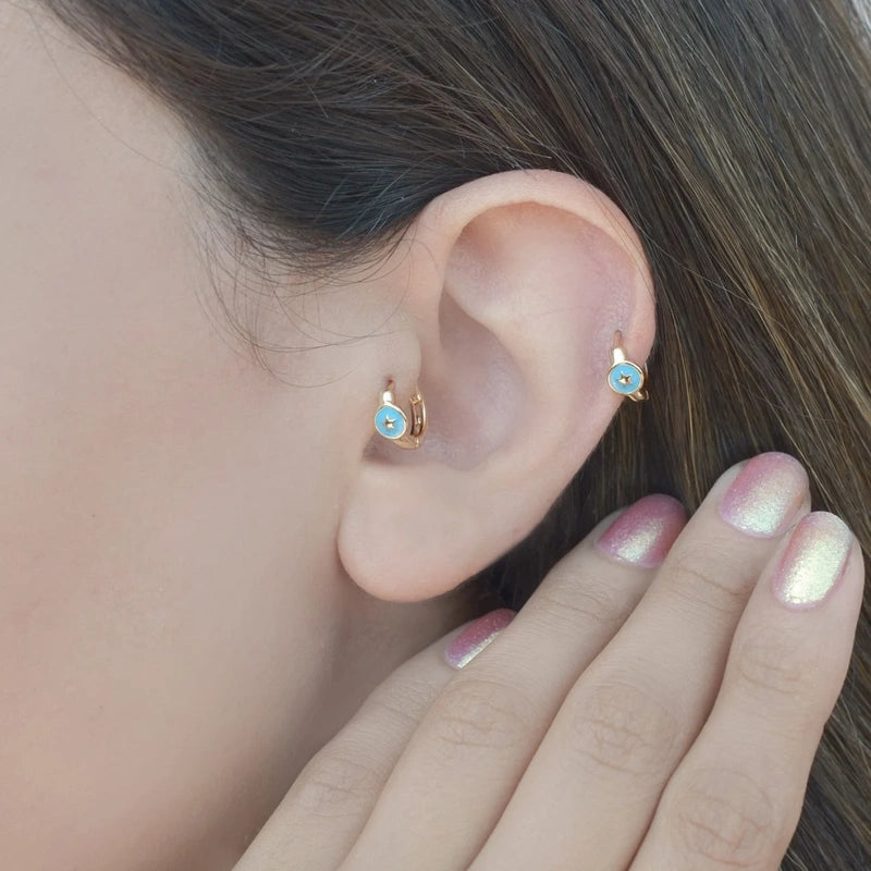 Steel Ring Tragus Piercing Helix Cartilage Earring