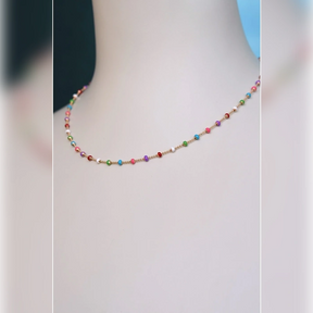 Colourful Beaded Necklace Women's Necklace