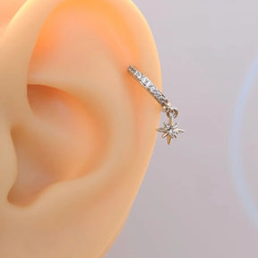 Polar Star Ring Tragus Piercing Helix Cartilage Earrings