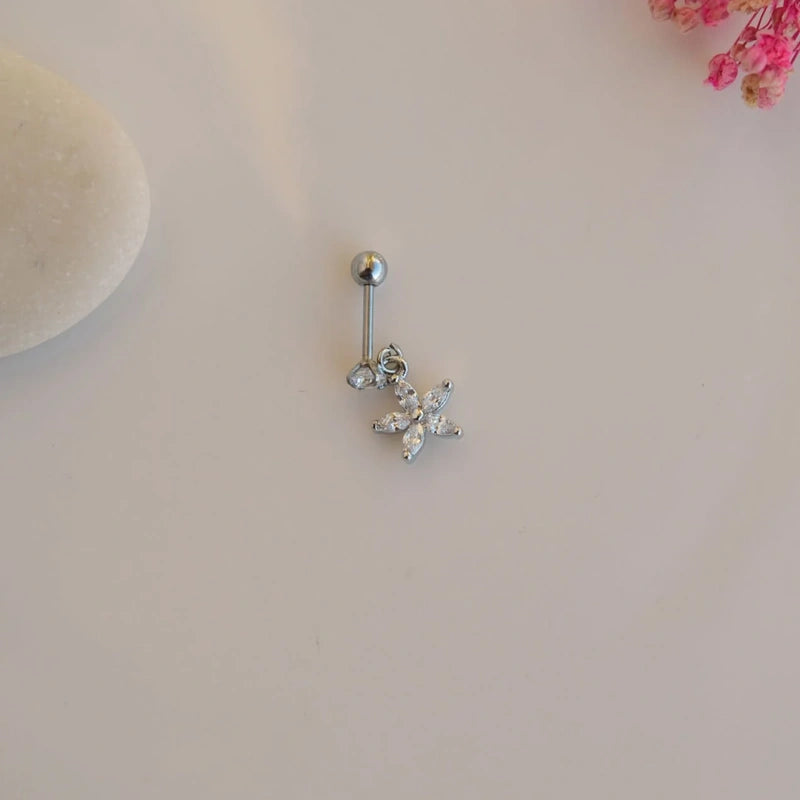 Flower Wobbly Piercing for Helix and Cartilage - Available in Gold and Silver