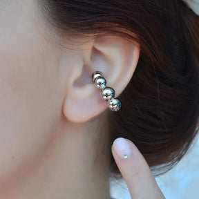 Ear Cuff with Balloon Design, No Hole Required Cartilage Earring in Gold and Silver Holeless