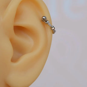 Heart Helix Piercing Ring Stone Conch Piercing Gold and Silver  Colour