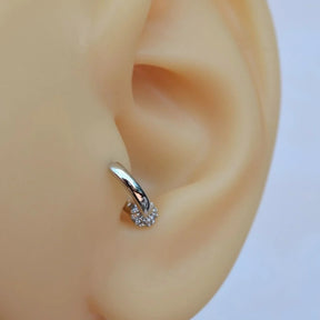 Zircon Ring Piercing Tragus Helix Cartilage Earrings