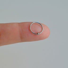 Nose Ring Nose Piercing Mini Ring Gold Silver Hologram Black with Mini Lumps