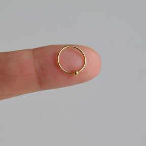 Nose Ring Nose Piercing Mini Ring Gold Silver Hologram Black with Mini Lumps