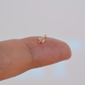 Star Solitaire Nose Piercing 3mm