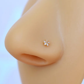 Star Solitaire Nose Piercing 3mm