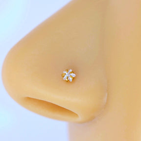 Star Solitaire Nose Piercing 3mm